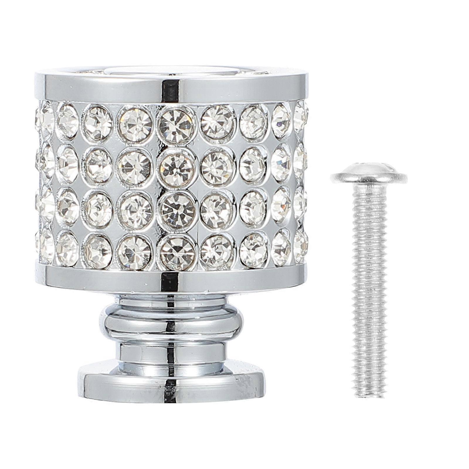 Decorative Pull Knob Zinc Alloy For Cabinet Silver 3X2.4CM 1Set