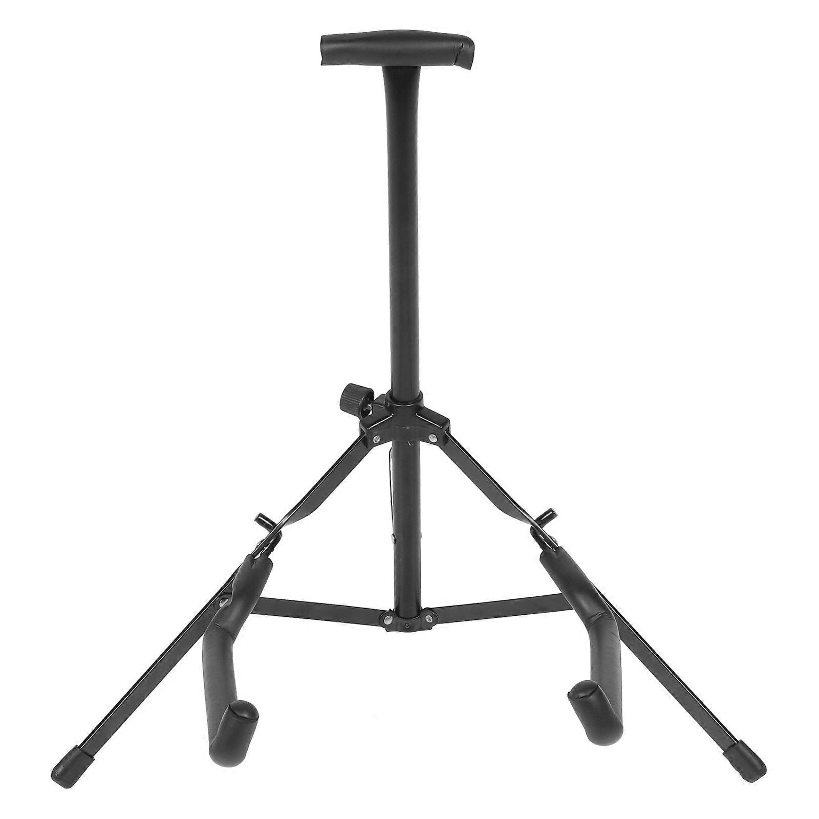 Folding Guitar Stand Iron Support for Electric Guitar Bass Violin Portable Non-slip Protection 45x40cm 1Pack