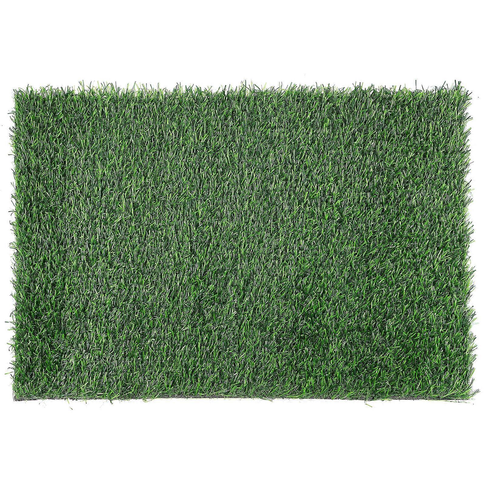 Non Slip Artificial Grass Door Mat for Outdoor Entrance, Synthetic Turf Rug with Black Base