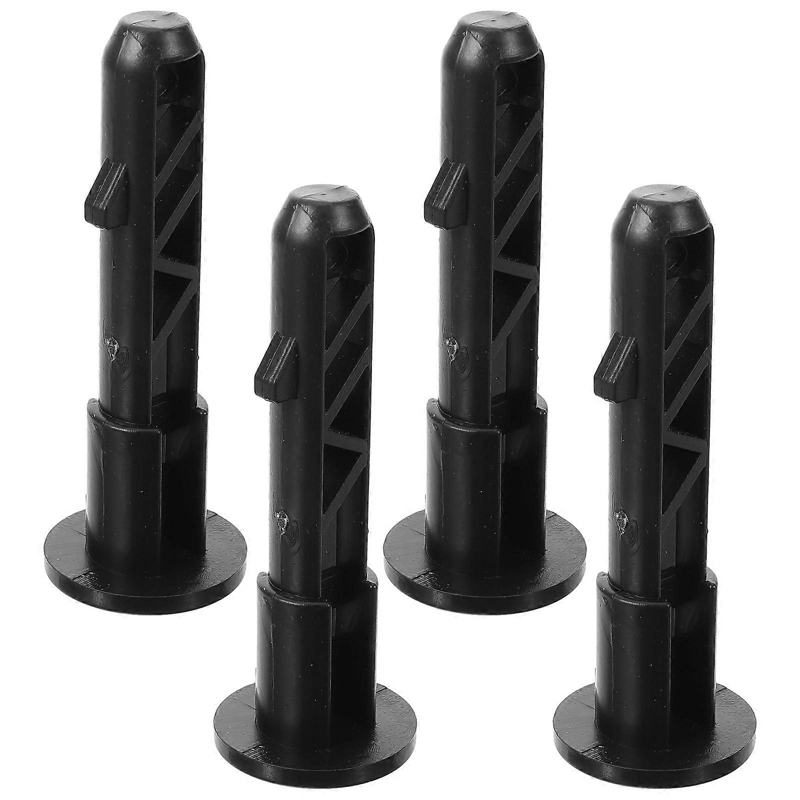 Plastic Trash Can Lid Locking Pins Hinges 4pcs Set for Bin Latch Replacement Dustbin Cover Closure