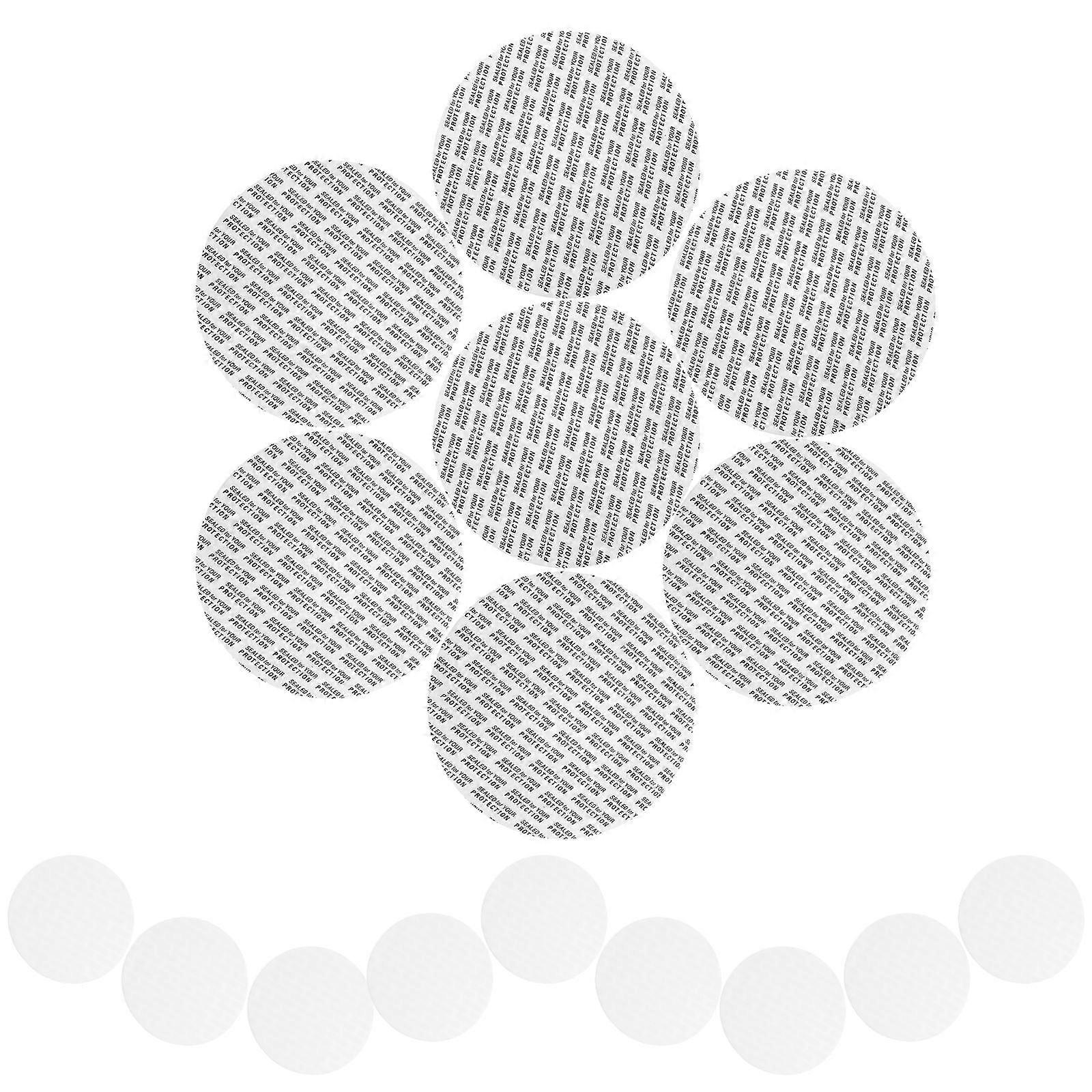 Bottle Lid Seal Pressure Sensitive Seals for Storage Sealing Round Shape Material White 8.7X8.7CM 100Pcs