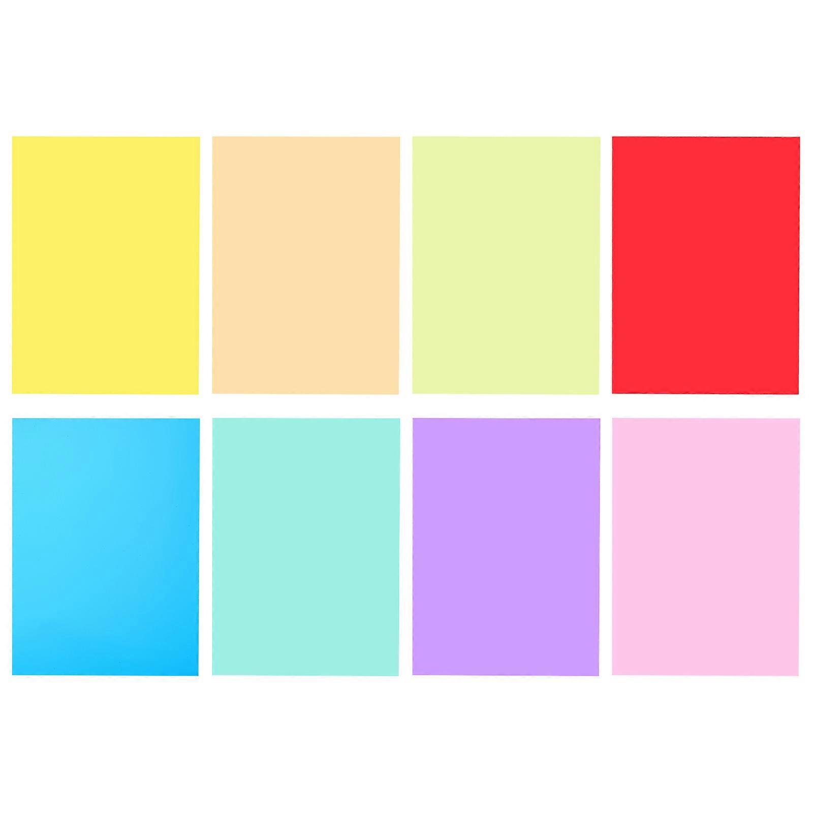 PVC Reading Films Assorted Color Reading Tools Rectangular Shape Dyslexia Support 8Pcs