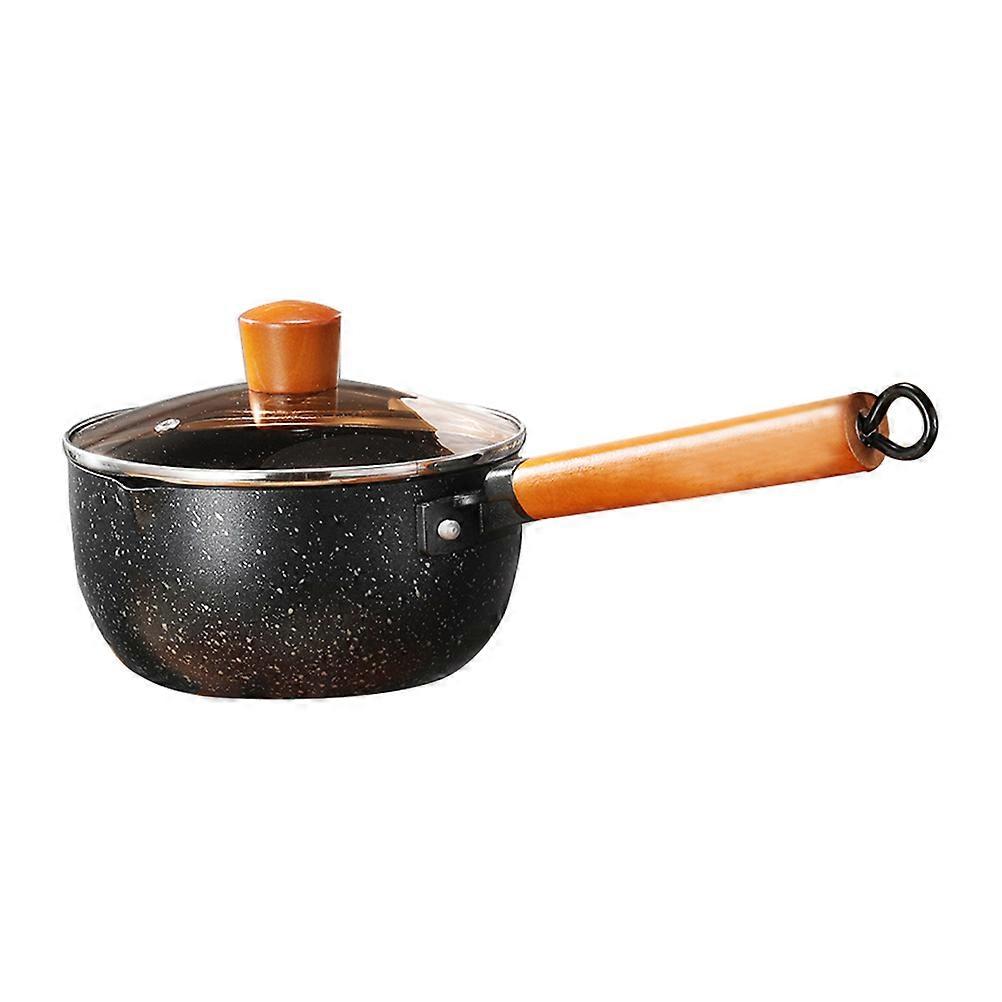 Stainless Steel Small Pot Milk Pot Home Users Black Color Making Instant Noodles 1 Set
