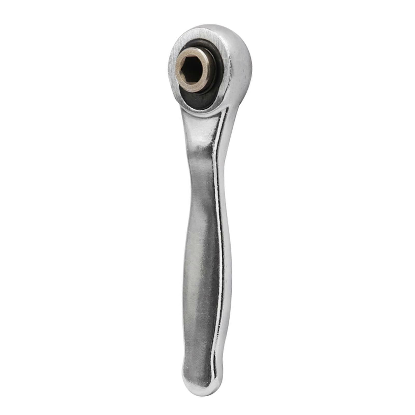 72 Teeth 1/4 Inch Socket Wrench Single Ended Tool Portable Repair Tool for Vehicles and Bicycles