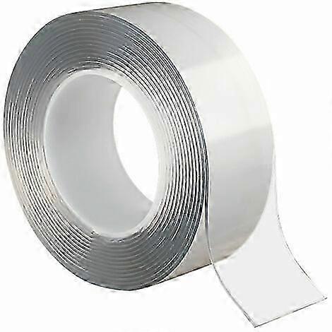 Double-Sided Removable Adhesive Tape - Clear Household Use (2pcs 5m)