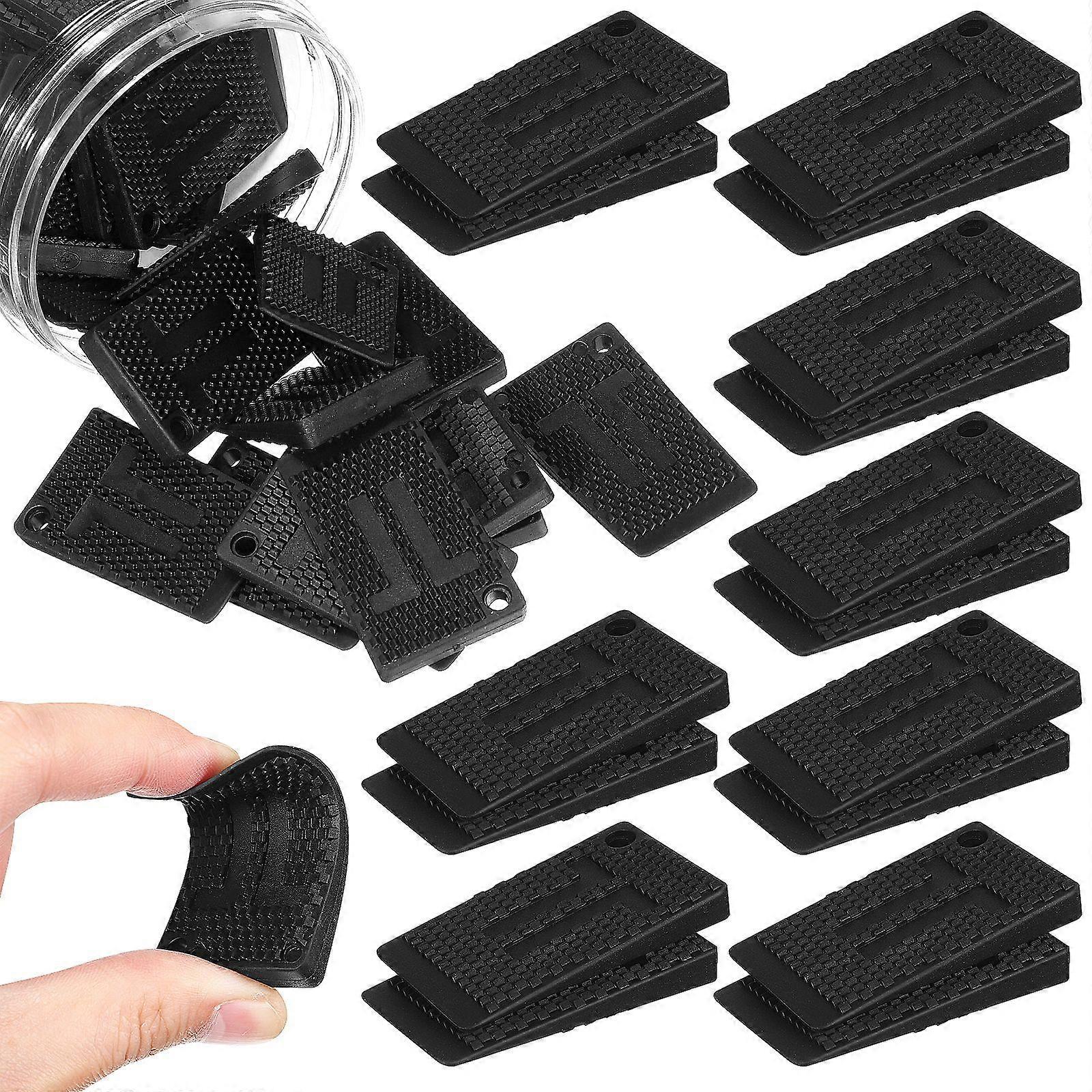 40pcs Furniture Shims Furniture Leveling Blocks Door Shims Leveling Wedges Table Leg Wedges