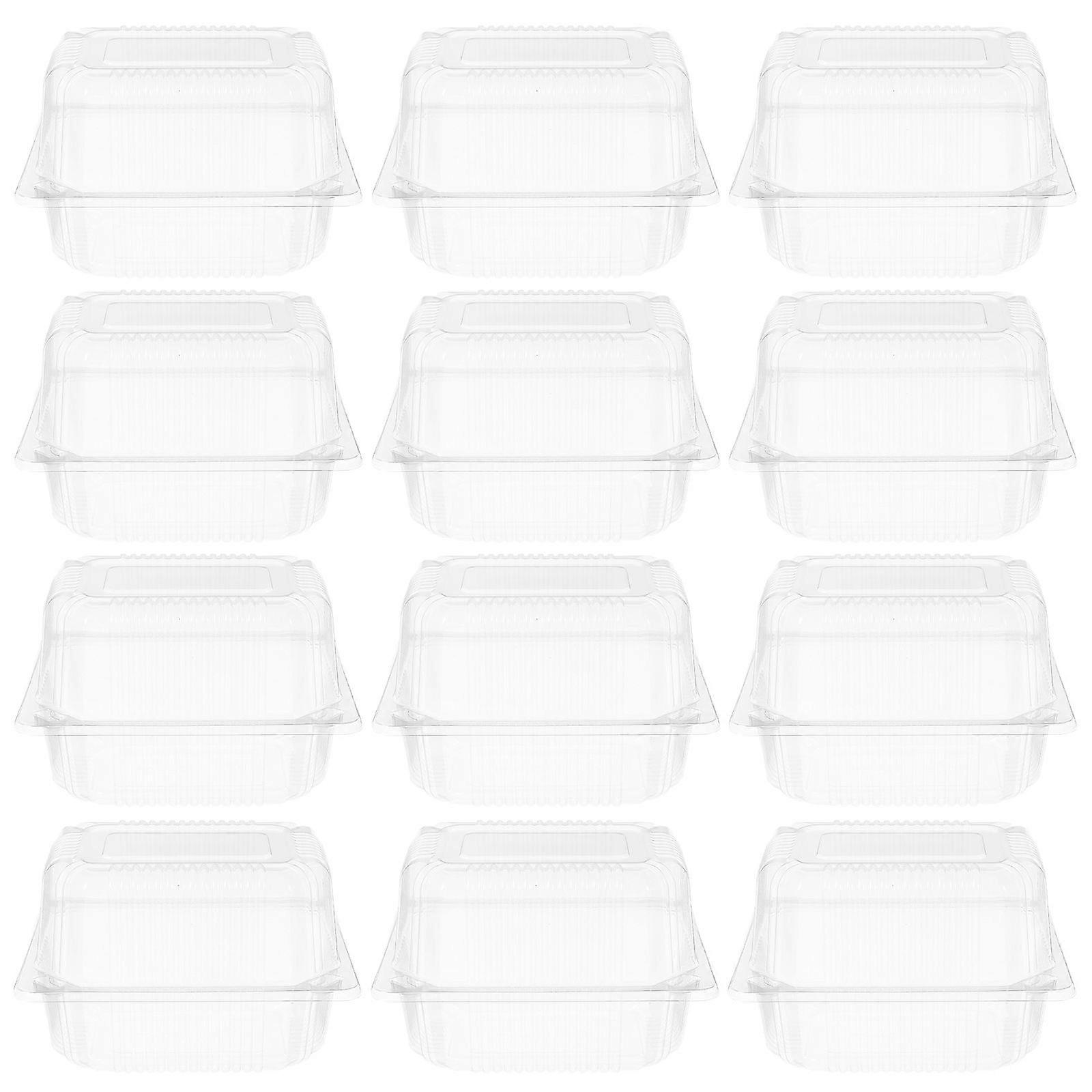 50pcs Cake Box Cupcake Container Muffin Box Cake Storage Container Bakery Box Accessory