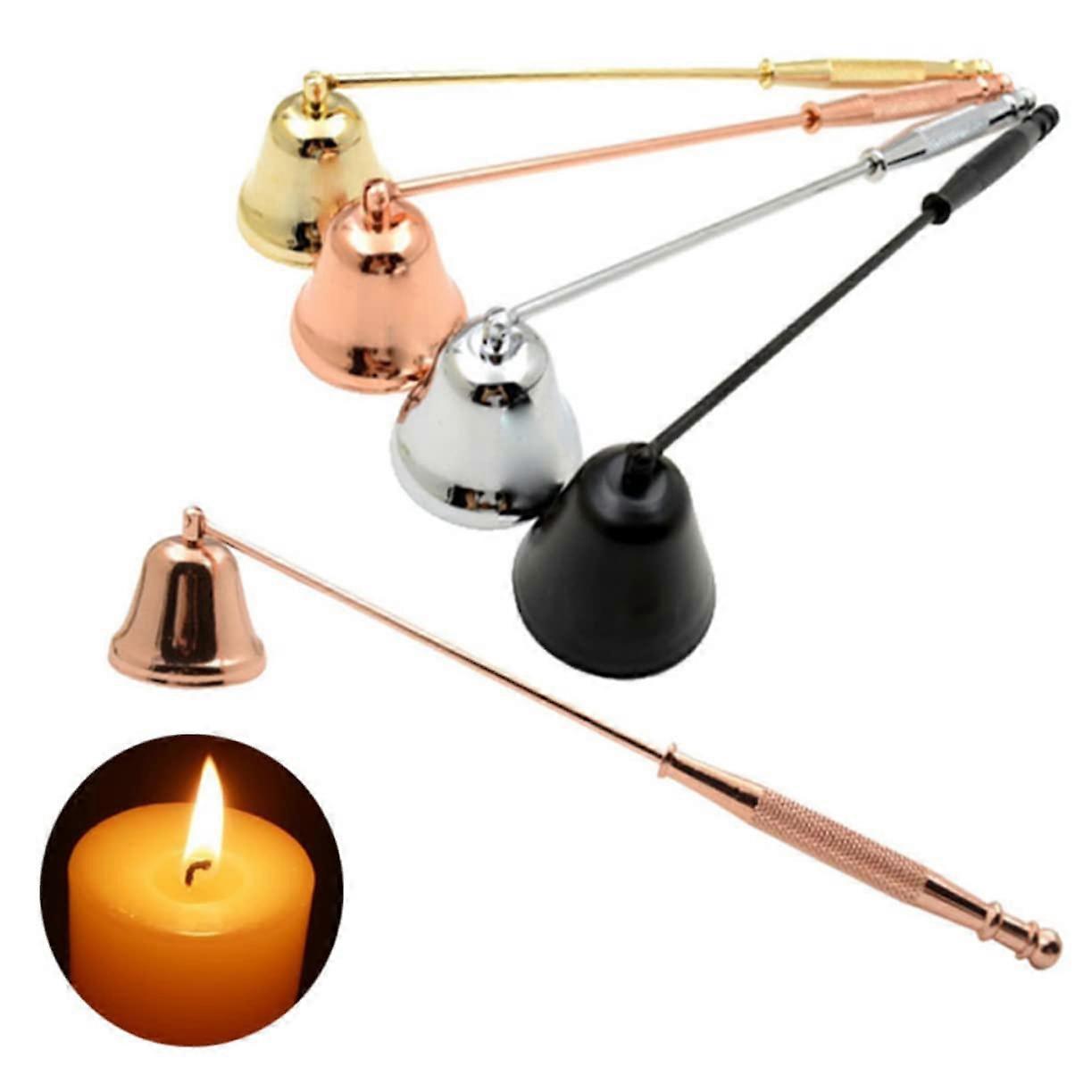 Wick Spoon Douter Wick Cutter And Candle Snuffer Tool Set Gold 21X3.5CM For Candle Care With Handle