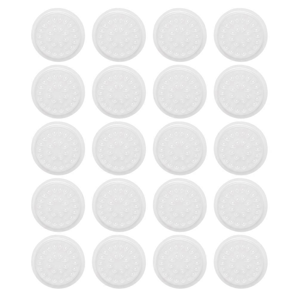 20pcs Eyelash Glue Delay Plates, Flower Shaped Holders for Eyelash Extensions, Portable Durable Material for Enhanced Drying, Salon & DIY Use