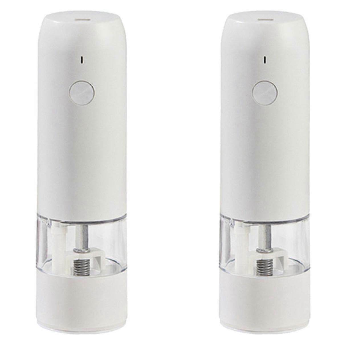 Electric Automatic Mill Pepper and Salt Grinder Grinder Mill(White)