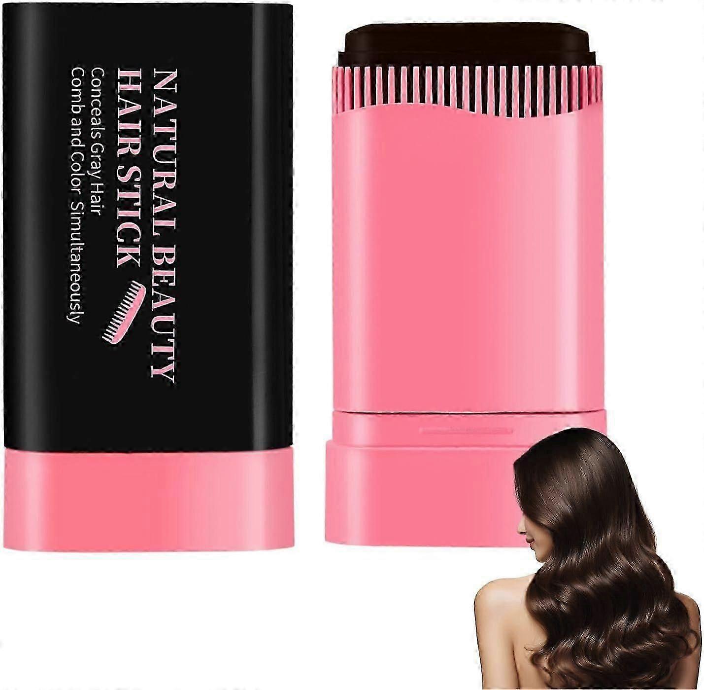 Safe and Convenient Dark Brown Comb Hair Dye, 2-in-1 Comb Instant Hair Dye, Waterproof Sweat-Proof, Non-Permanent Gray Hair Coverage, for Women & Men