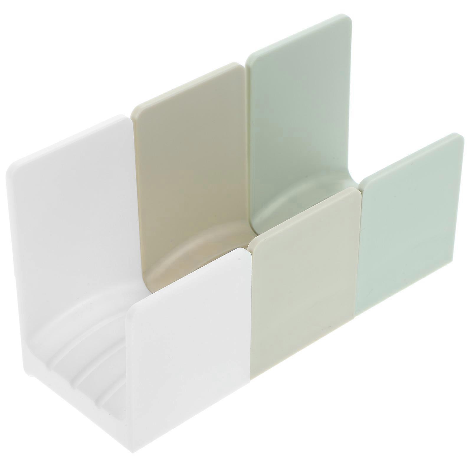 Wall Mount Pan Lid Organizer Pot Lid Racks Kitchen Use Assorted Color Practical Design 3Pcs
