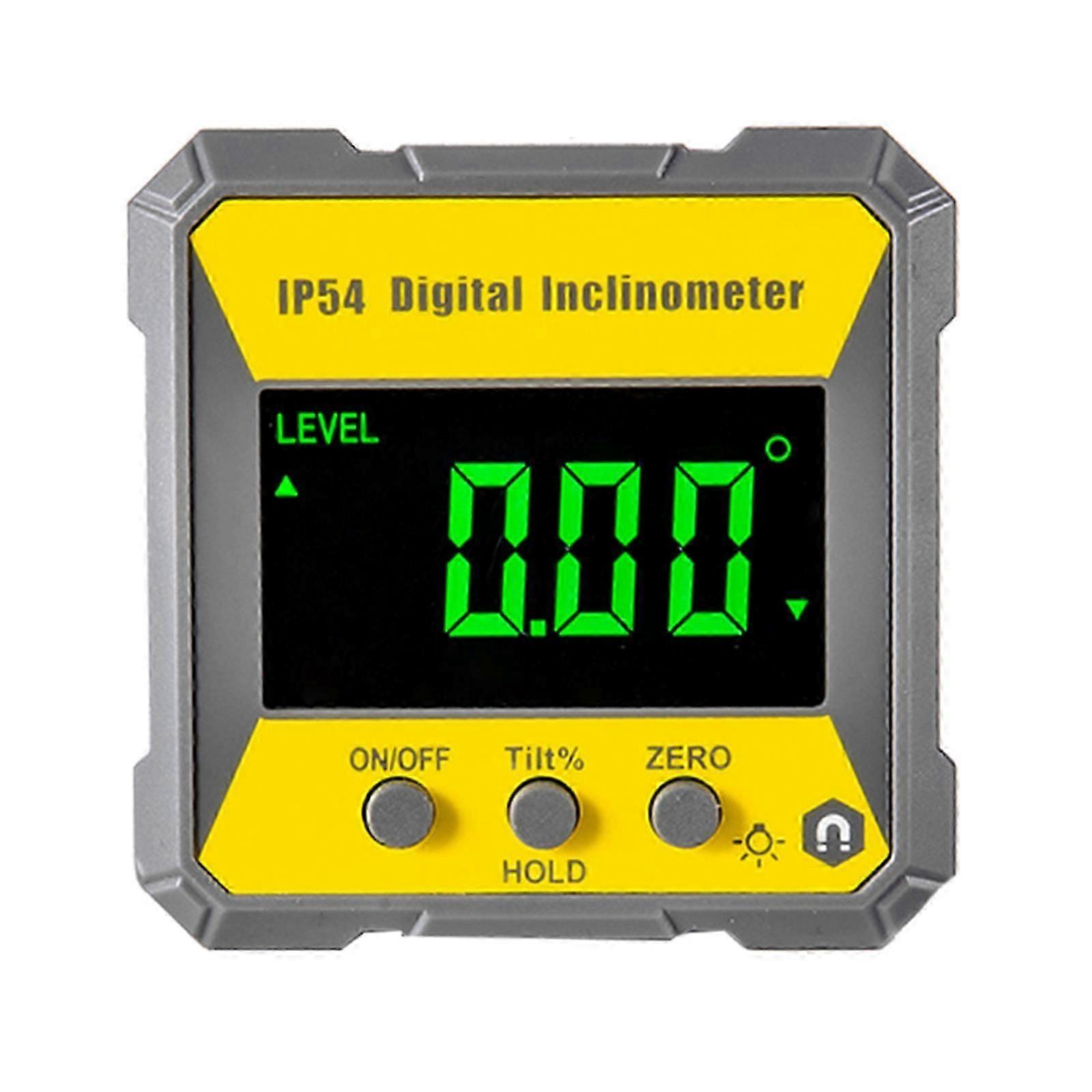 Waterproof Digital Protractor LCD Display Electronic Digital Angles Finder Protractor Inclinometer Magnetic Base IP54