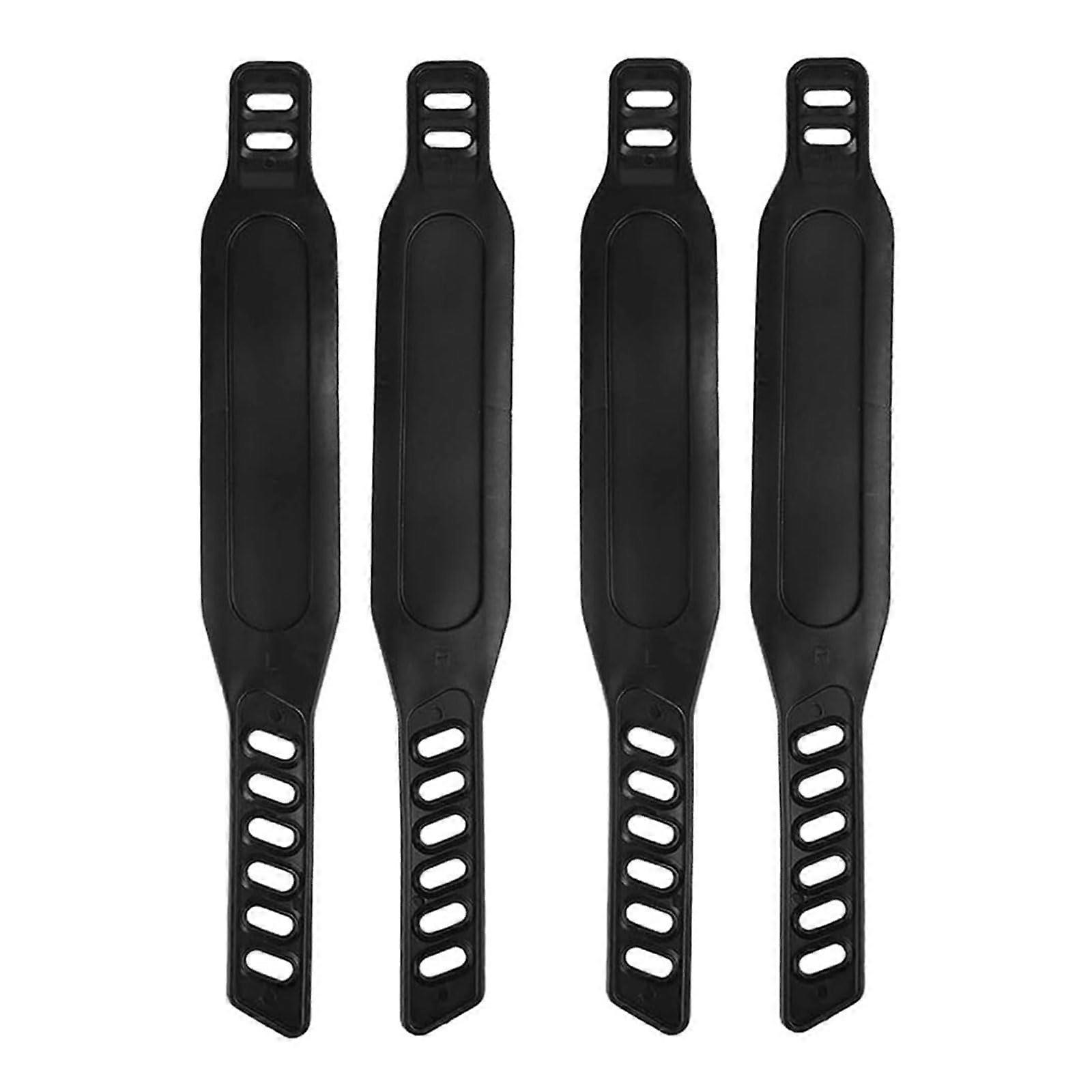 Universal Bicycle Pedal Strap 4 Pieces Adjustable Length Non-Slip Exercise Straps for Stationary Bikes and Outdoor Cycling