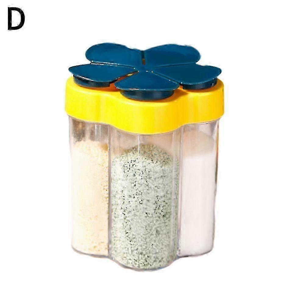 5-in-1 Flower Spice Box for Kitchen with Safe Material and Individual Opening