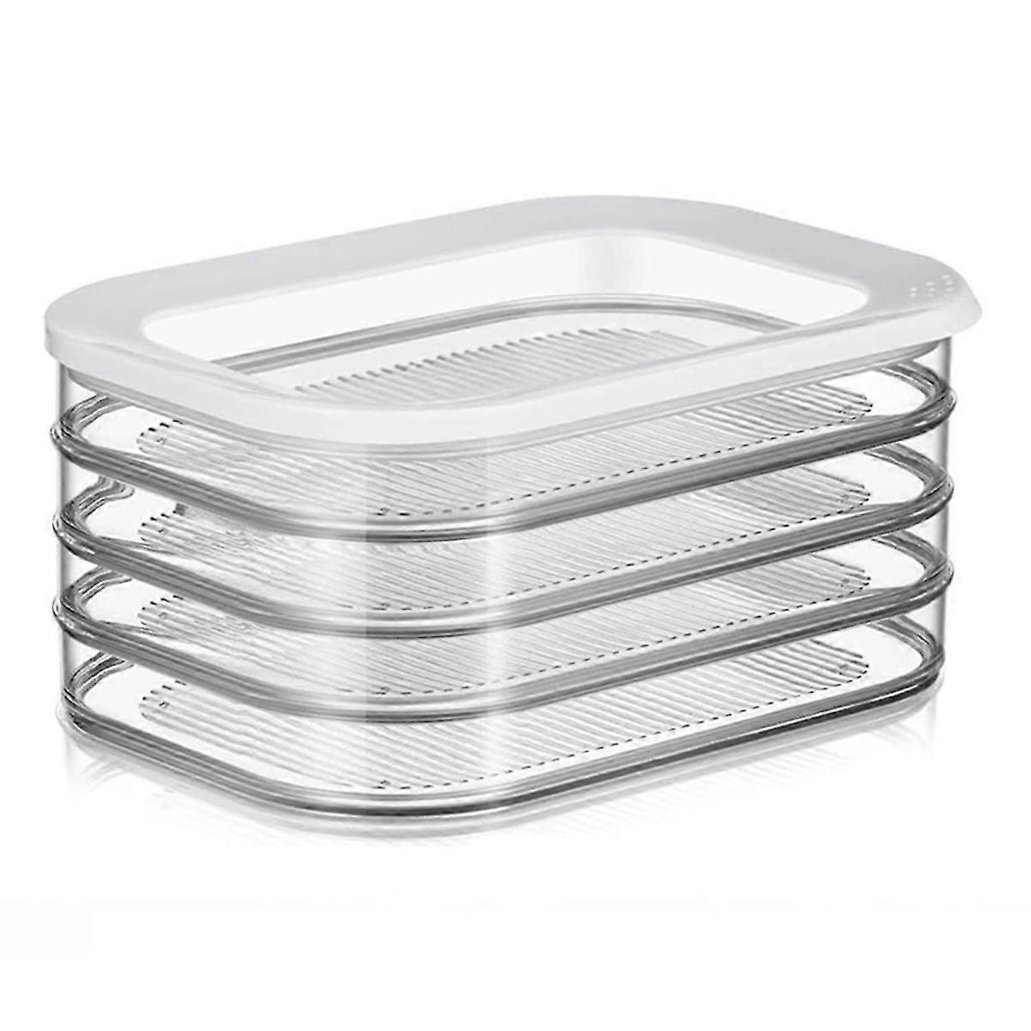 Bacon Storage Container for Fridge,Stackable Lunch Meat Storage,Ham and Cheese Container for Fridge-