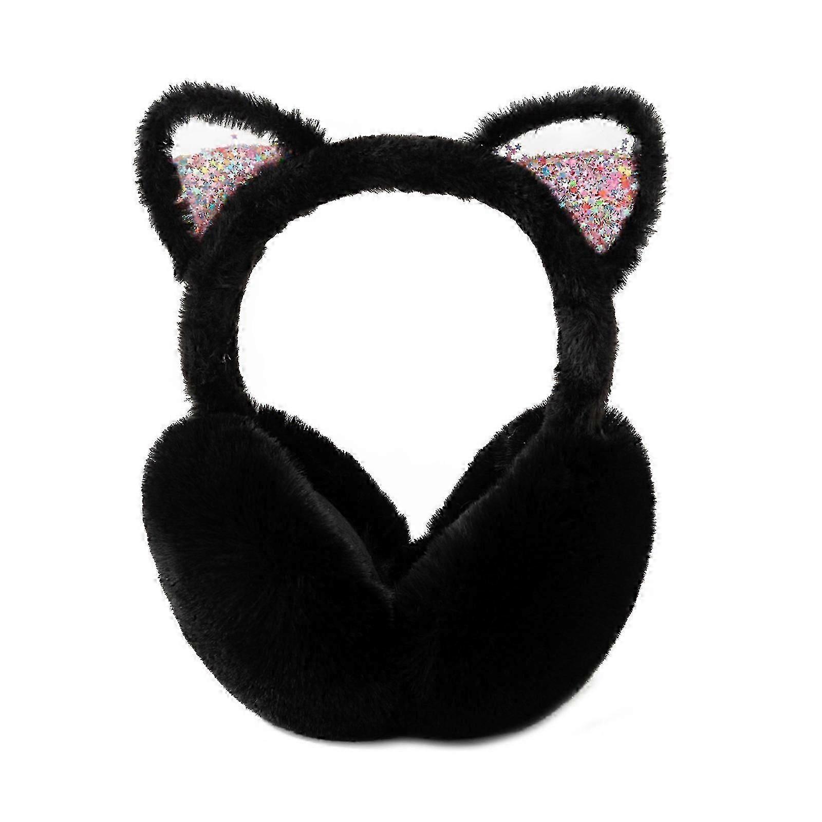 Furry Ear Warmer Snowboarding Fleecy Ear Muffs Cold Weather Insulated Outdoor For Women And Children Of All Ages White