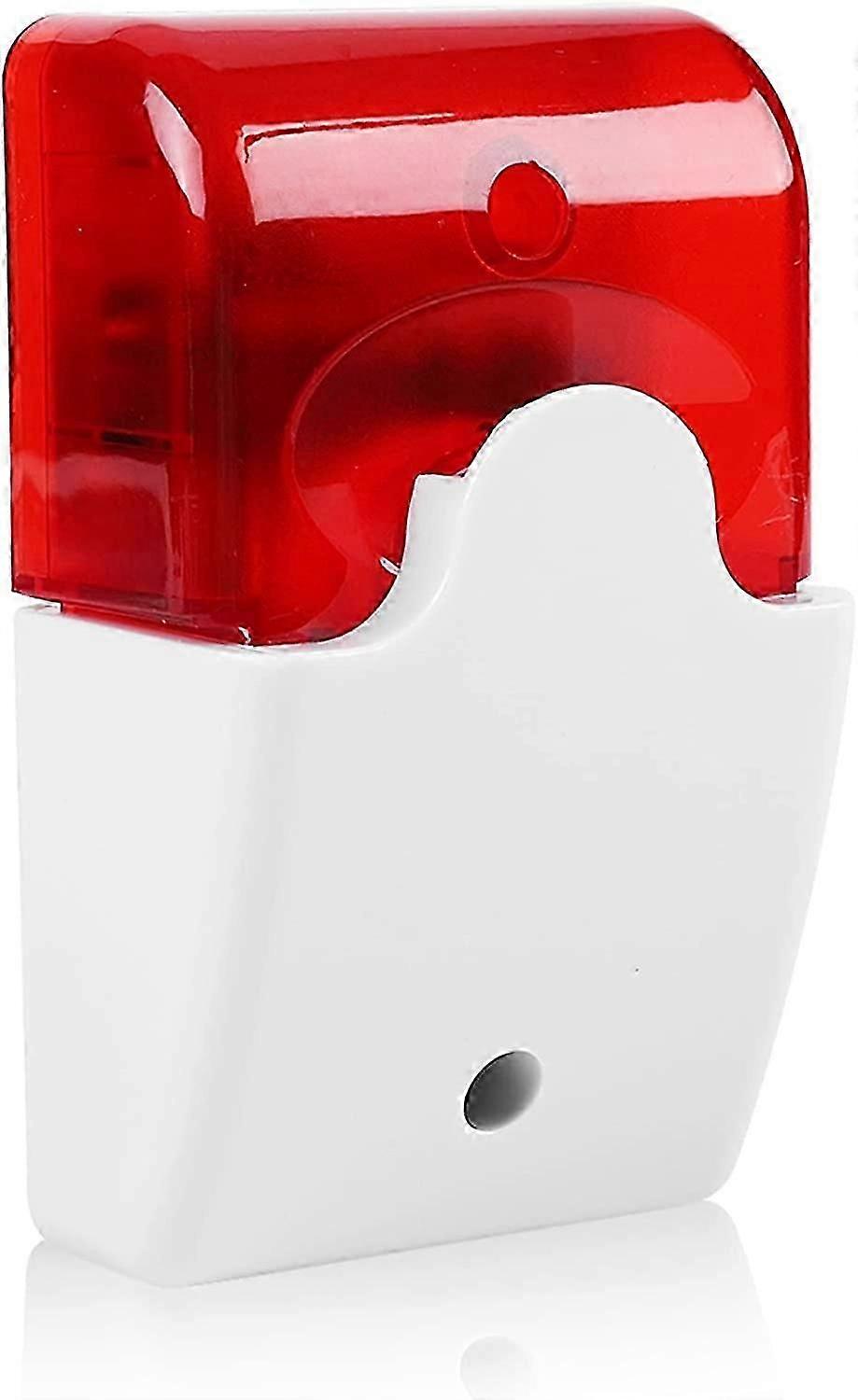 12V Wired Flashing Strobe Siren with Alarm  Red Light for Home Security Systems