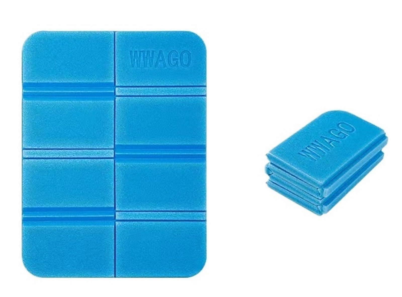 Outdoor Folding Cushion Eight Fold XPE Picnic Mat for Mountaineering, Foam Floor Cushion for Camping and Hiking (Blue)
