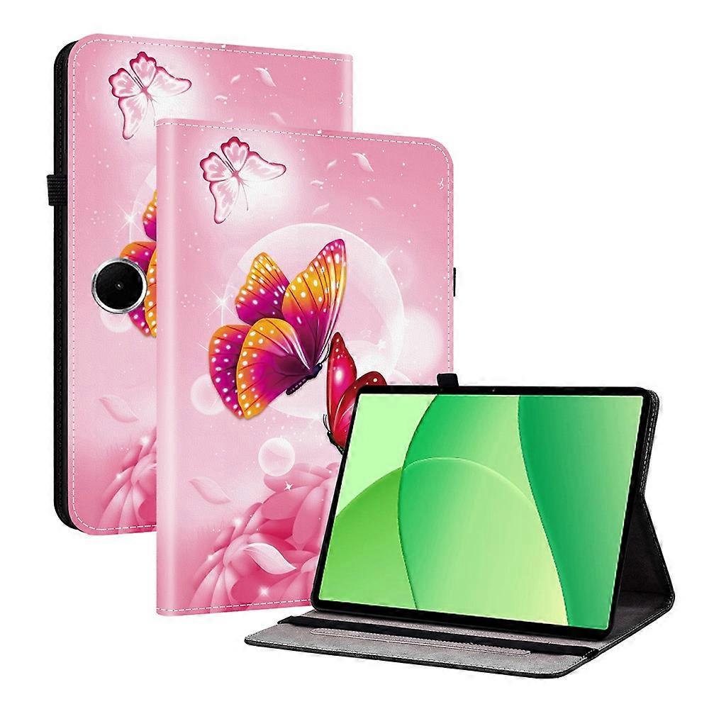 Compatible For Oppo Pad SE Leather Case Pattern Printed Stand Tablet Cover with Card Slots