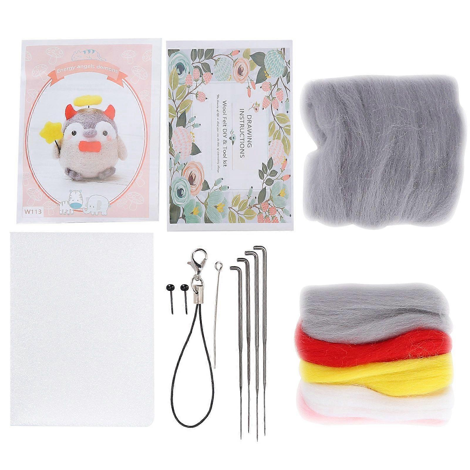 2025 Latest Model Needle Felting Kit Wool Felting Supplies Cute Animal Plush