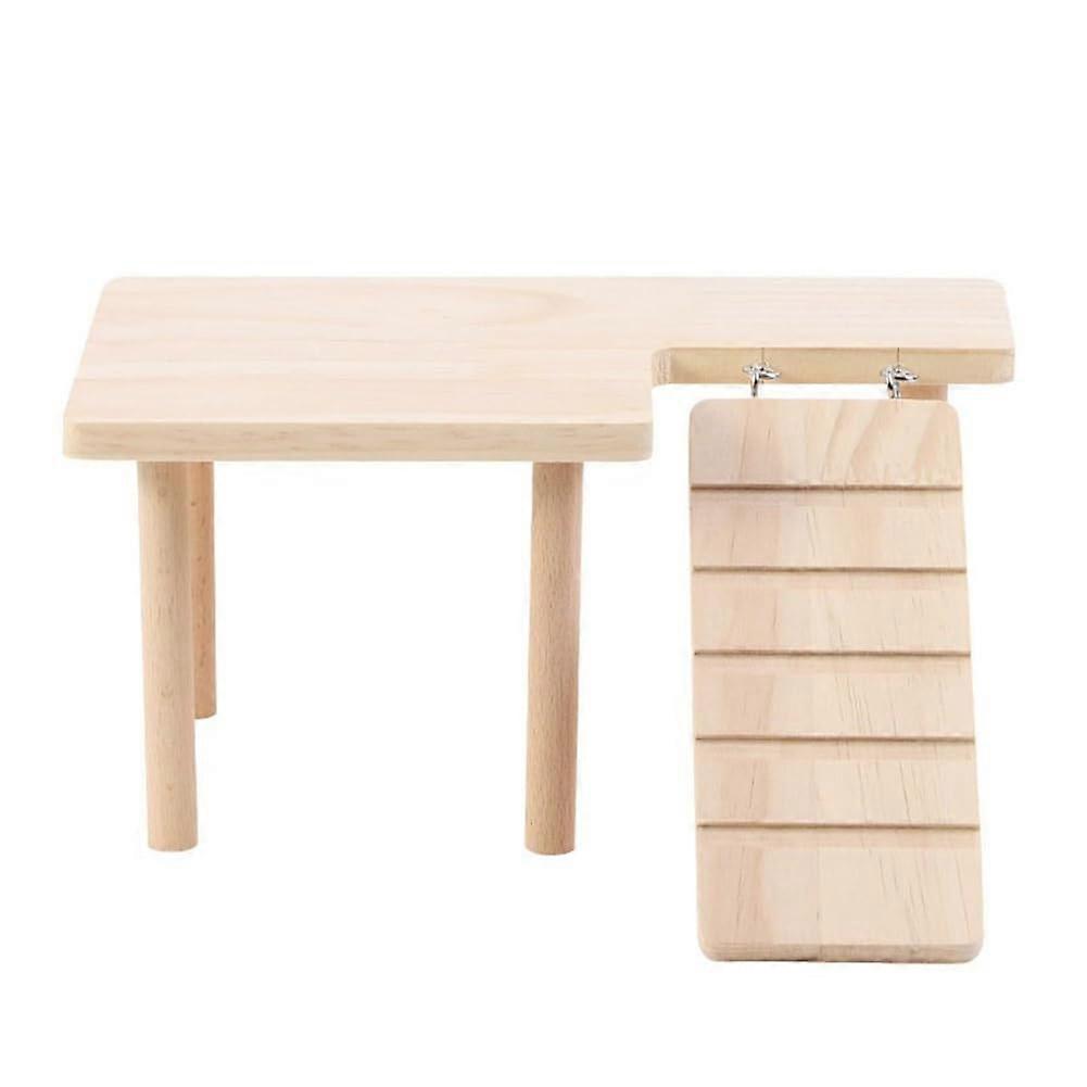 Hamster wooden ladder platform, springboard, playground, hamster climbing toy, staircase toy for small pets Ref: 3109