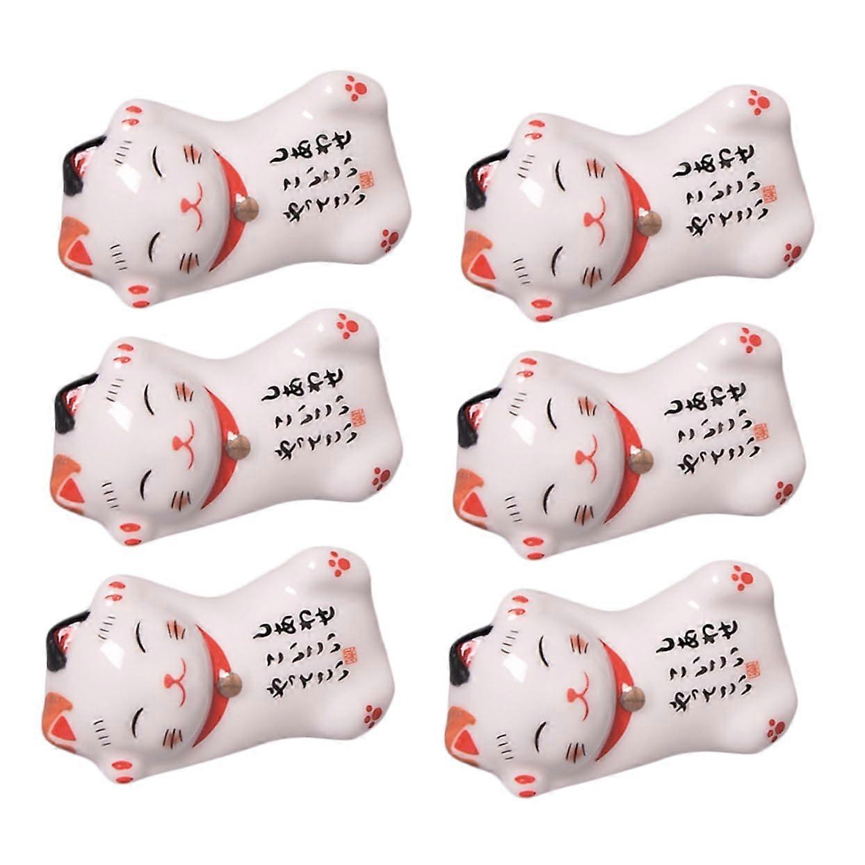 Chopstick Rest Cat Ceramic Japanese Style Stand Cat Design Ceramic Holder