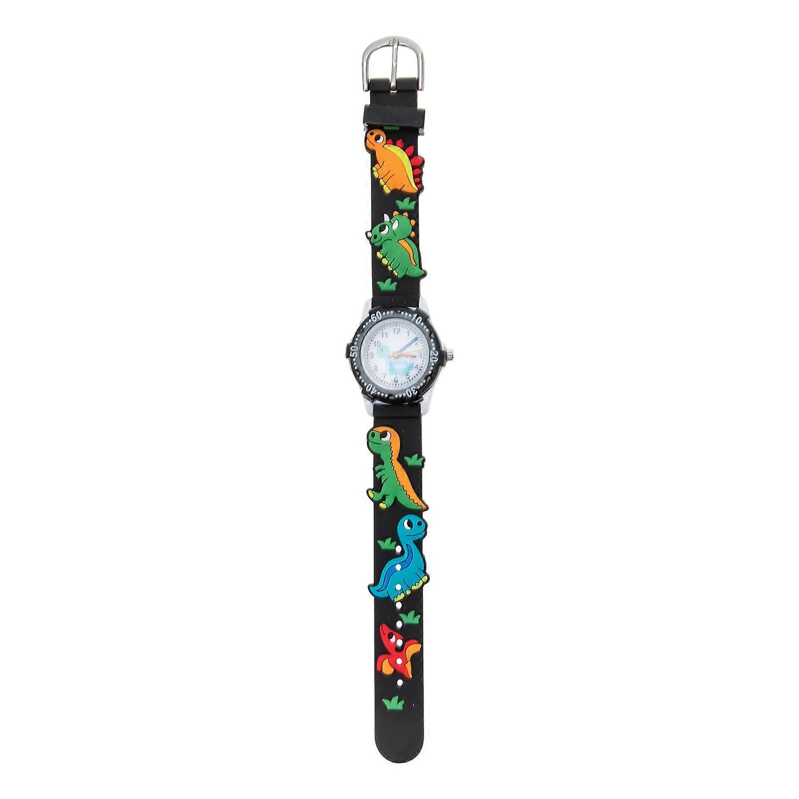 Cute Dinosaur Quartz Watch with Comfortable Strap for Boys, Cartoon Design to Enhance Awareness