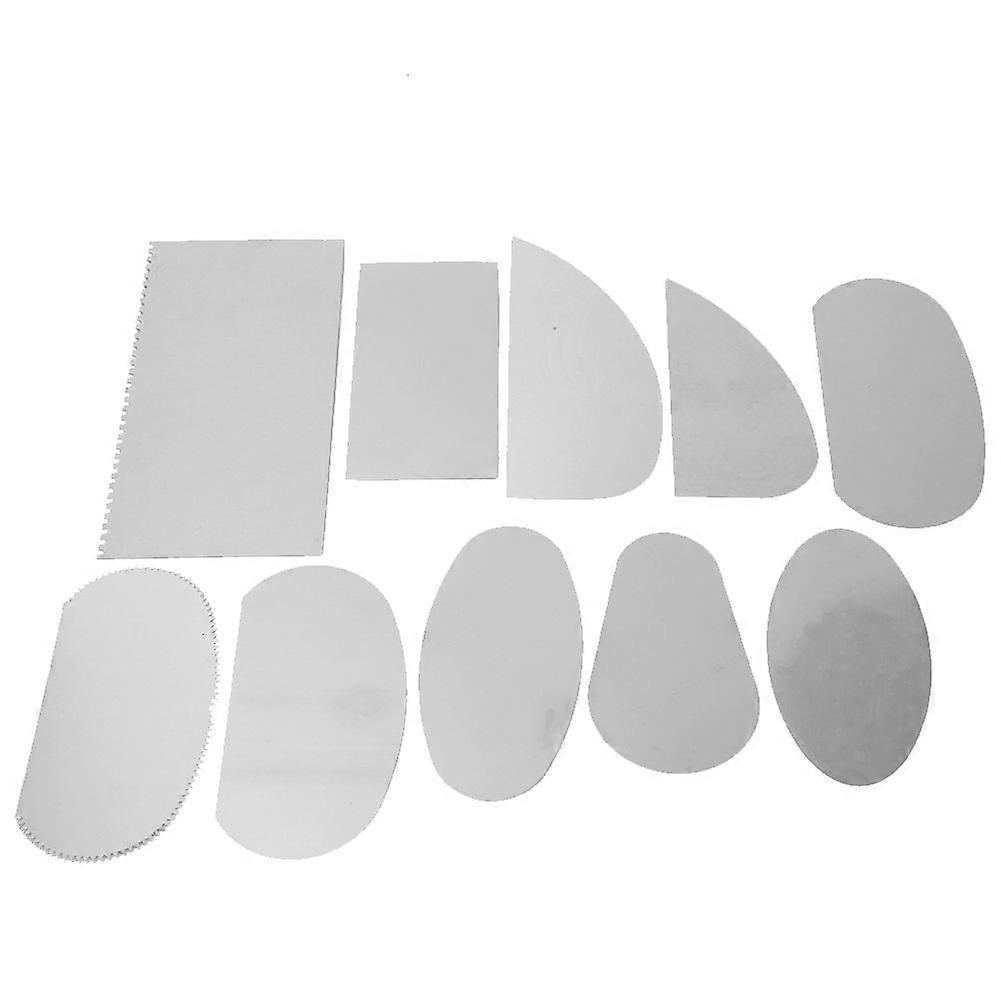 2025 أحدث موديل 10 قطع الفولاذ المقاوم للصدأ الطين مكشطة السيراميك الفخار نحت