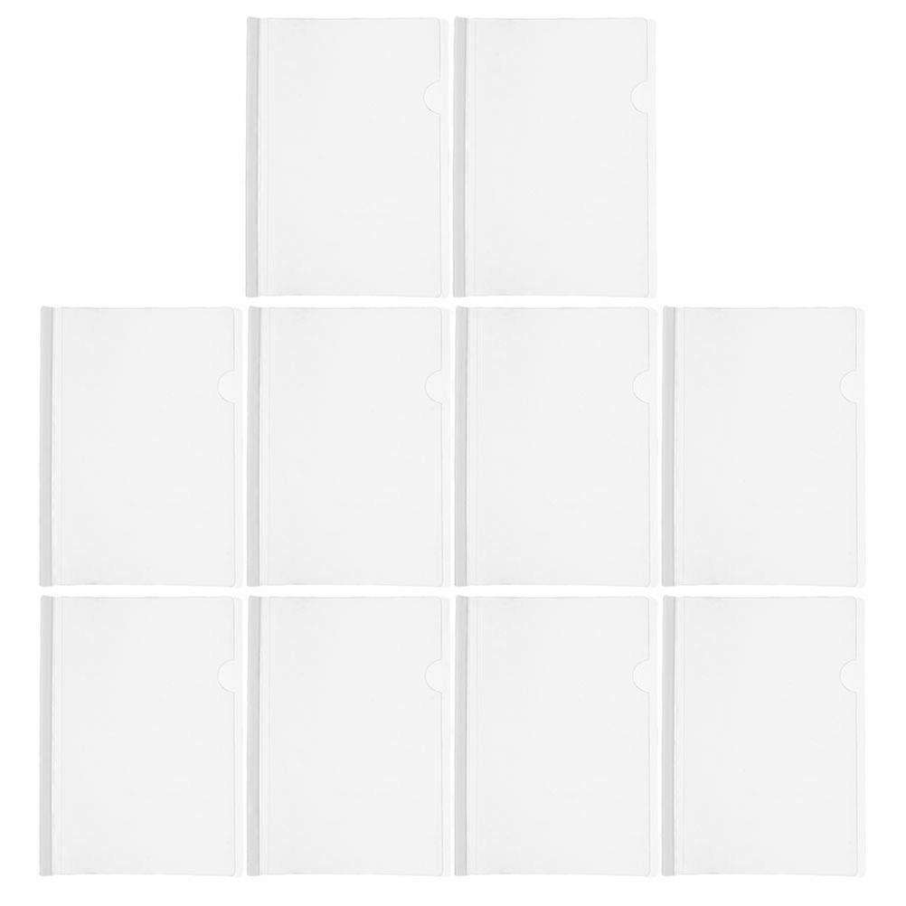 10pcs Report Cover Binder with Sliding Bars, Bookbinding Clips for Organized Document Storage, File Covers for Easy Access