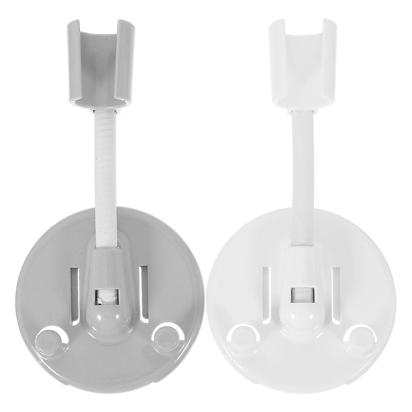Bath Shower Attachment Adjustable Shower Head Wall Bracket Bathroom Accessories Assorted Color 14.50X7.50X2.50CM Anti-Slip Design 2Pack