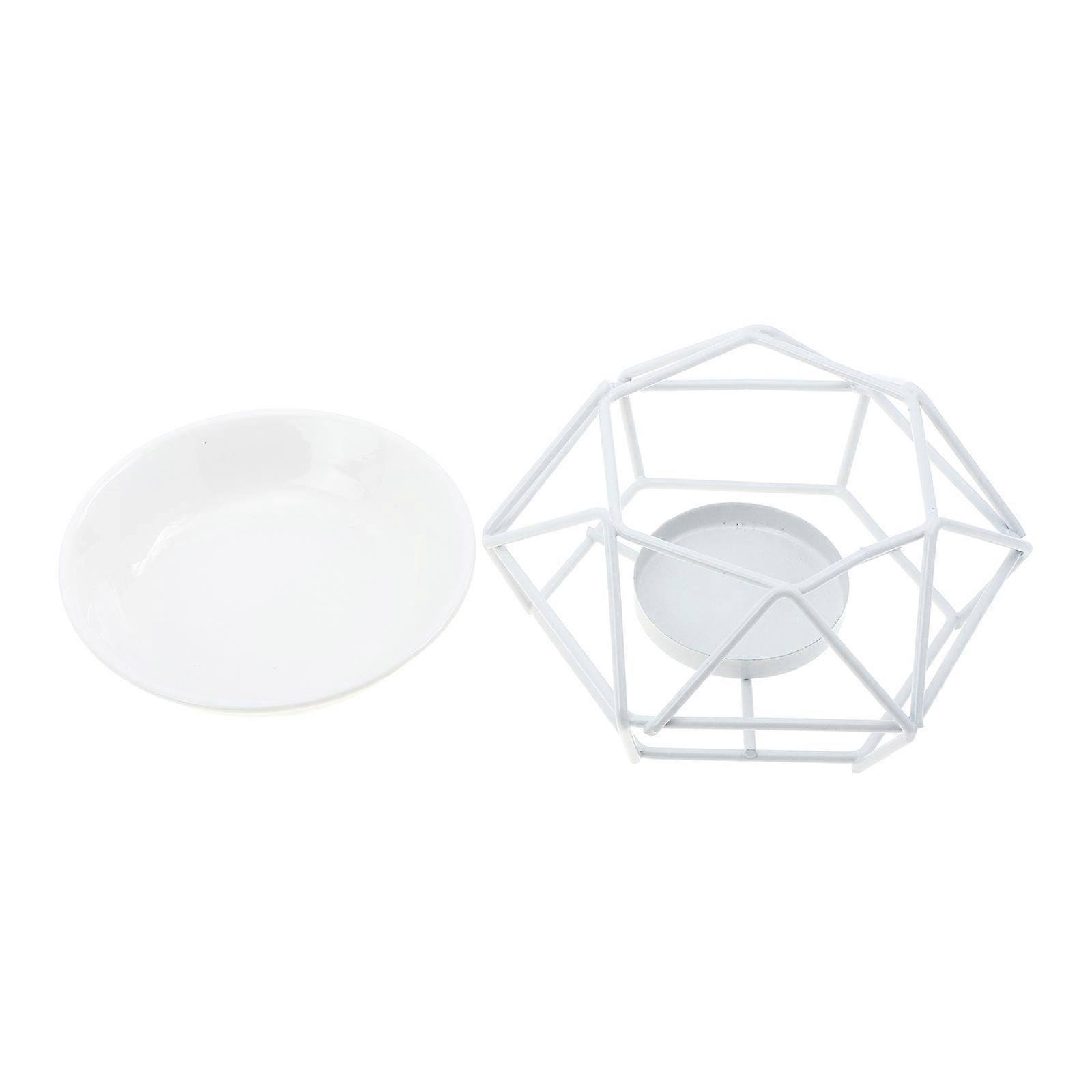 Ceramic Candlesticks Elegant Look Design Scandinavian Style Iron Material 1Set