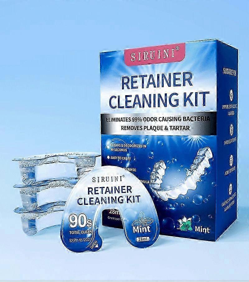 Retainer Cleaner SolutionDisposable Professional Cleaning of Retainers, Invisible Aligners, Mouth Gu