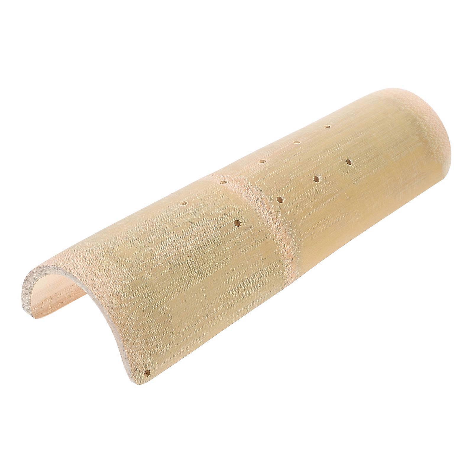 Bamboo Pillow for Home Use and Spine 1pc Yellow Ushaped
