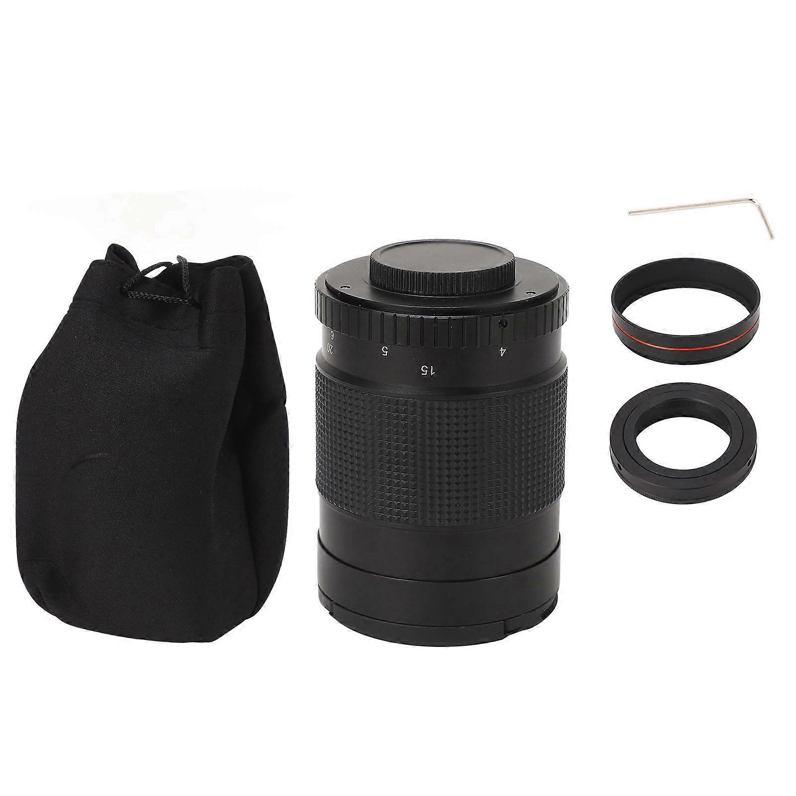 500mm F7.5 Telephoto Mirror Lens with Mount Adapter Ring for EF‑Mount Camera