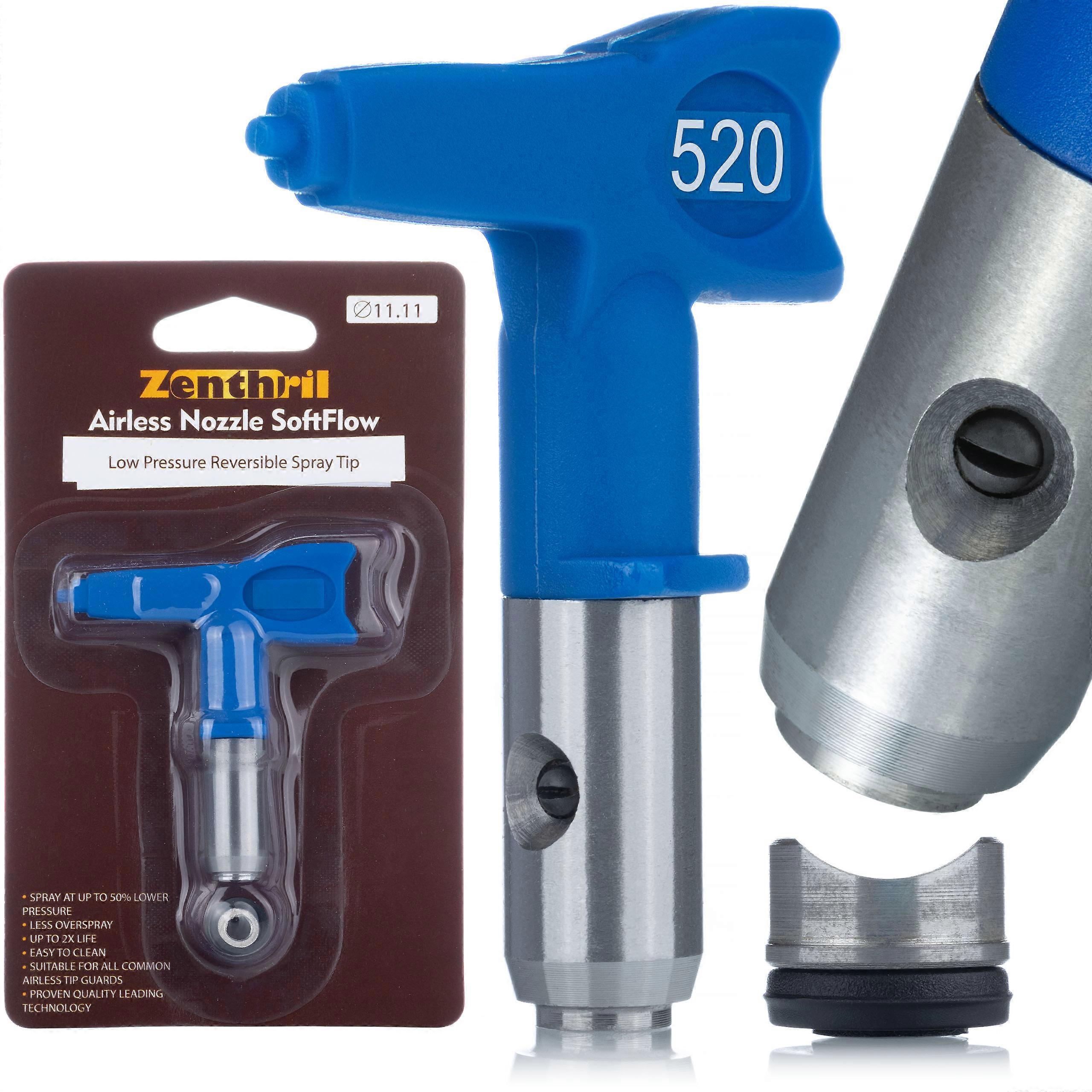 Zenthril Low-Pressure Paint Nozzle Model 520 – Spray Width 25cm | Compatible with Graco, Titan, Wagner