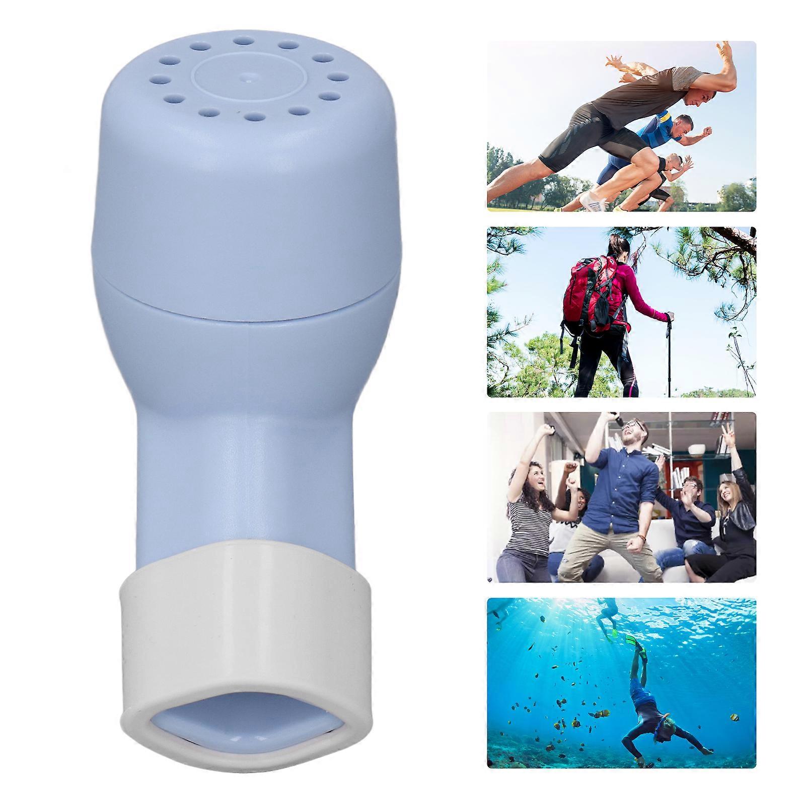 Breathing Trainer Tool Increase Lung Capacity 3 Sizes Balls Handheld Breathing Exerciser Sky Blue