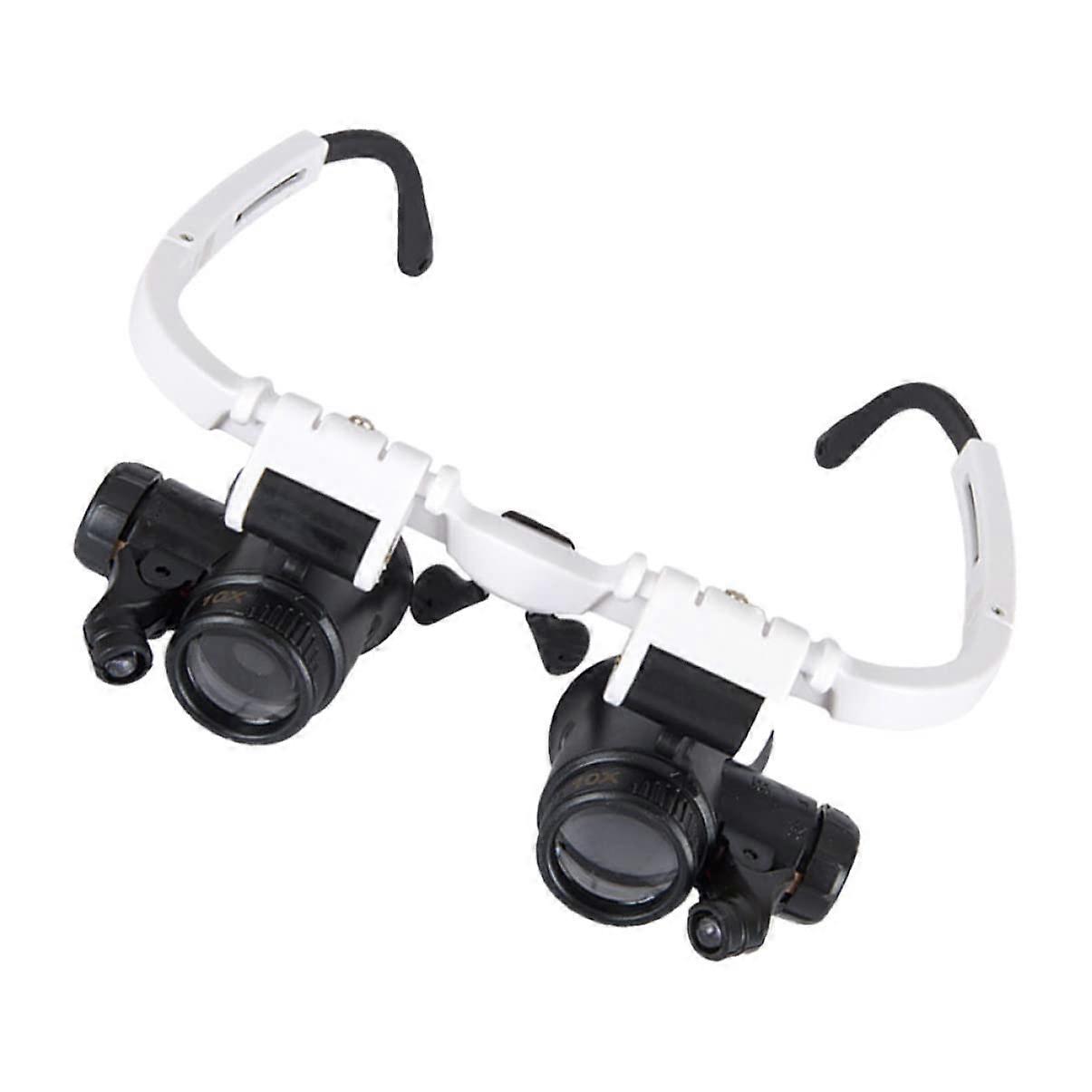 Headmounted Magnifying Glass Illuminated Sealant Glow Magnifier Viewing Glasses
