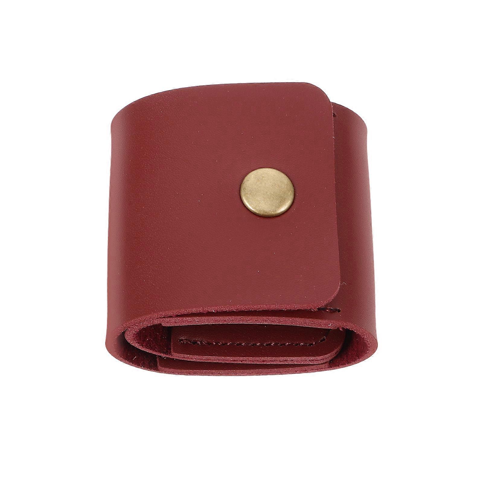 Guitar Pick Bag For Music Practice Performance Red Rectangular Compatibility With Acoustic Electric And Bass Picks 1Pcs