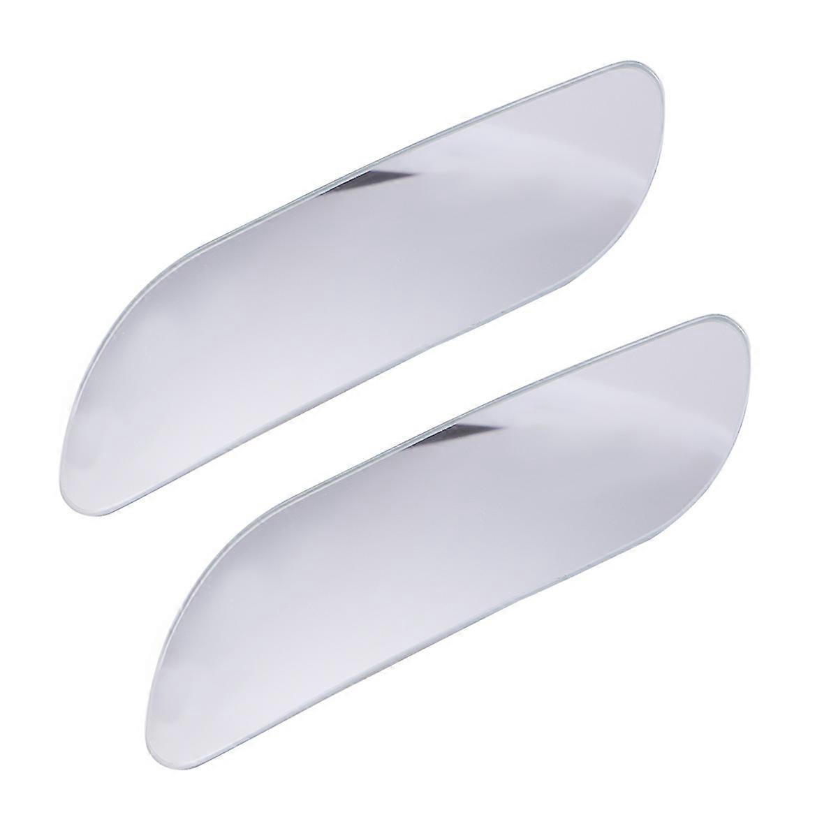 Wide View Rear View Mirror for Automotive Detection Curved Shape Edgeless Design 4.64x1.18x0.78inch 1 Pair