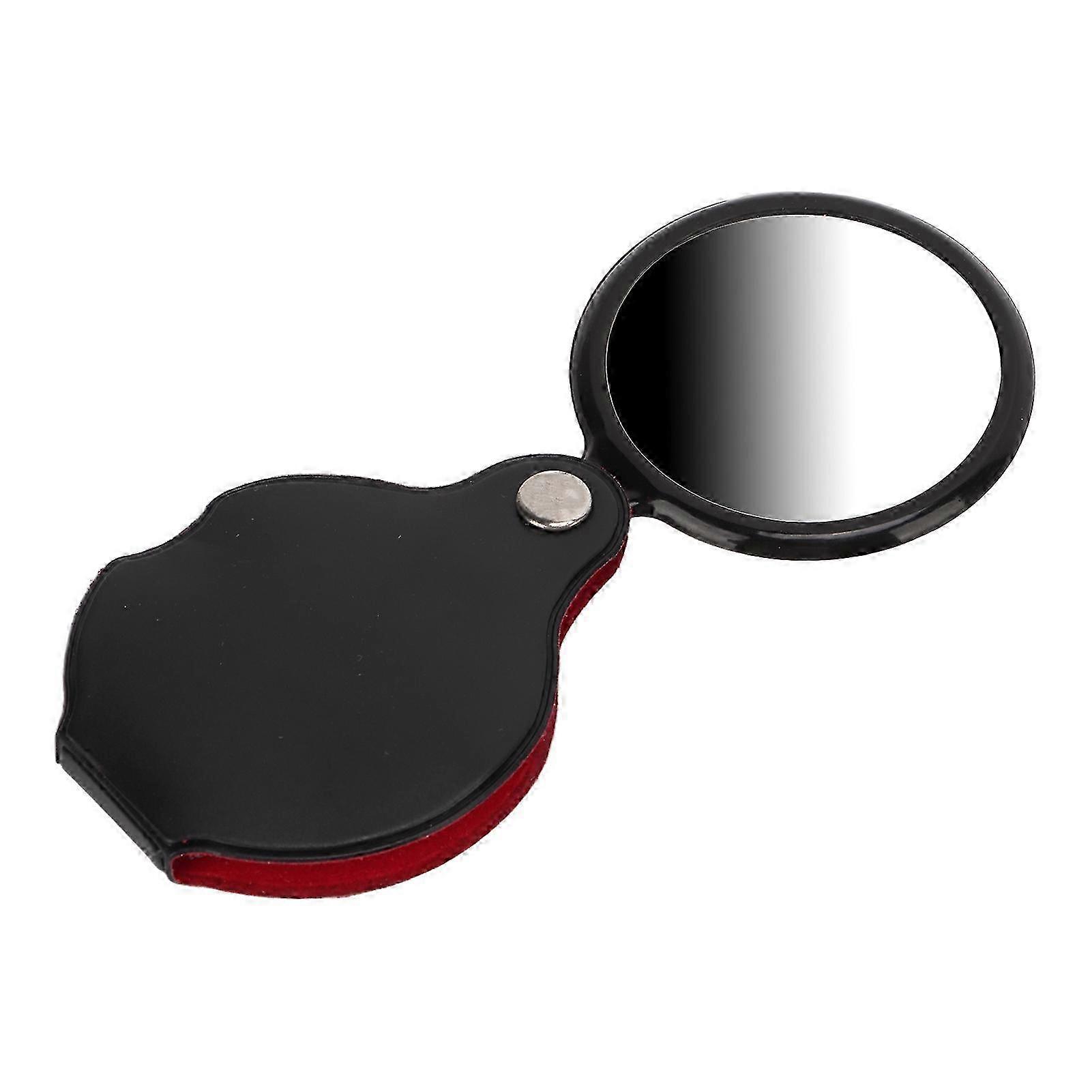 Pocket Magnifying Glass 6X HD Lens Clear Imaging Optical Lens Folding Handle
