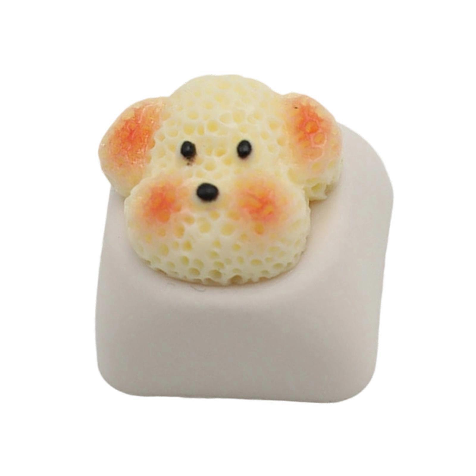 Themed Resin Keycaps With Puppy Designs Perfect For Personalizing Mechanical Keyboards And Enhancing Typing Comfort Yellow