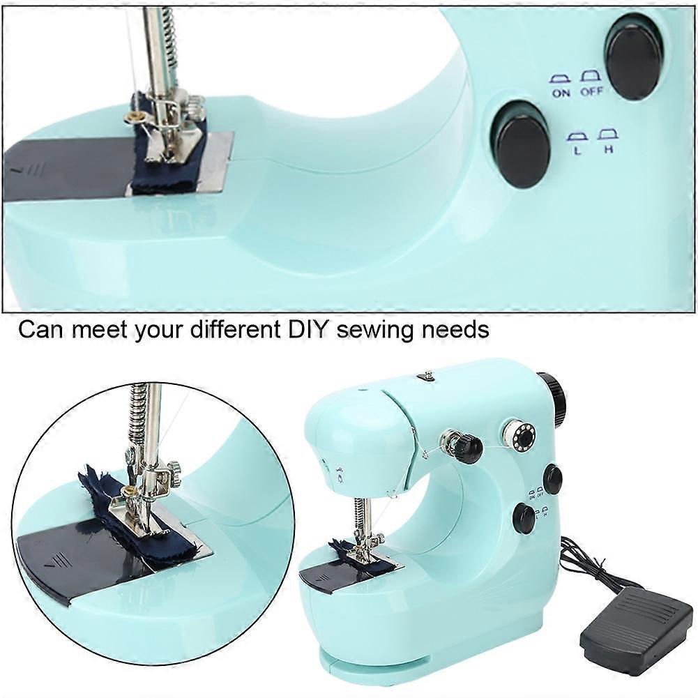 Portable Table Sewing Machine Mending Multifunctional Home DIY Embroidery Tool 100‑240VUS Plug