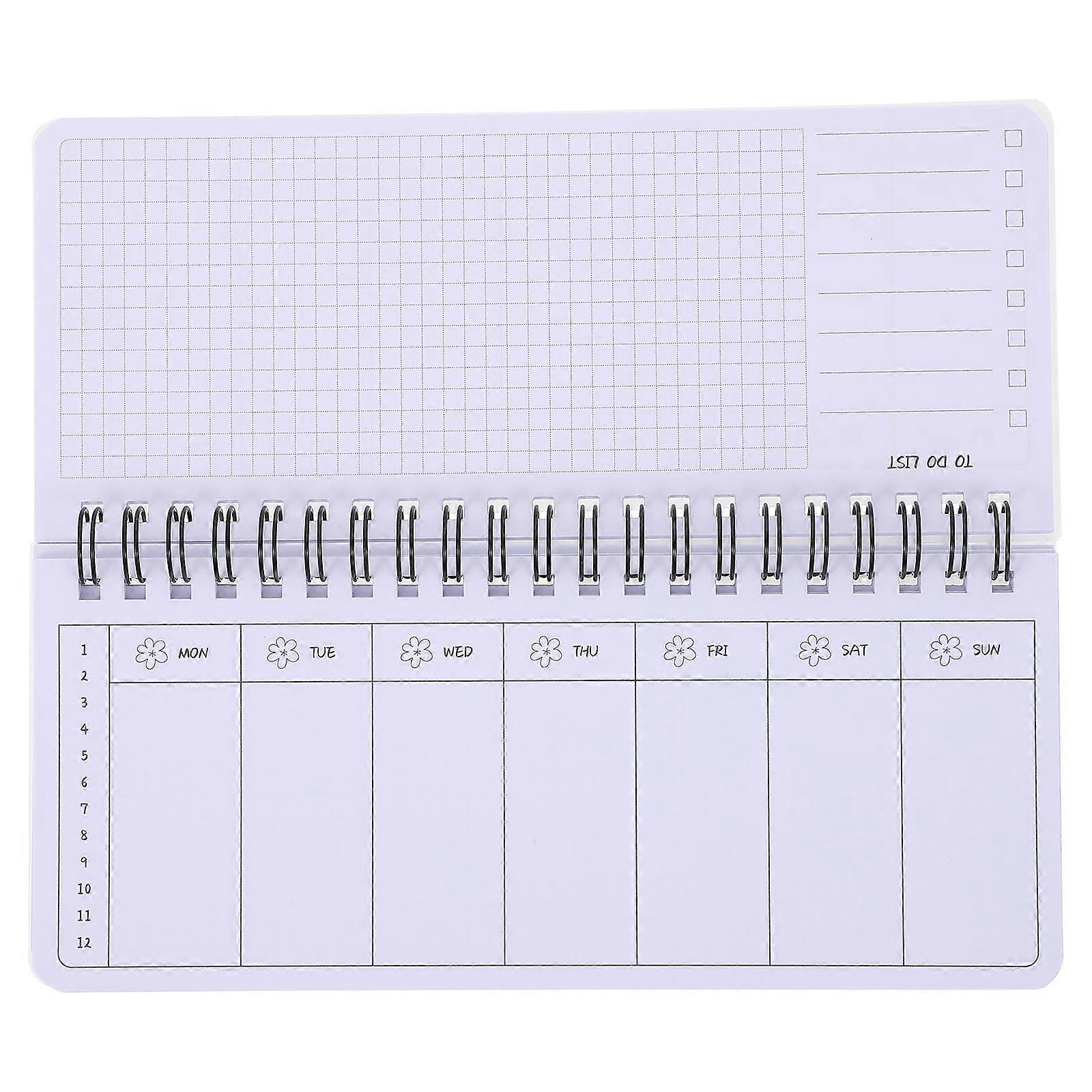 Multi Function Academic Planner Notebook with Tear Off Pages – Portable Weekly & Daily Organizer for Students & Professionals, Thick Cover & Design