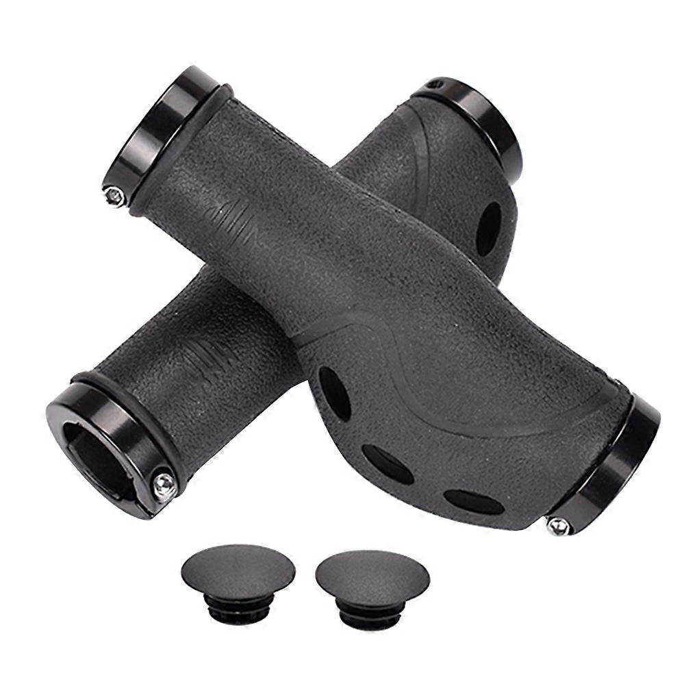 Rubber Handlebar Grips Ergonomic Design Anti Slip for Biking Tricycle Cruiser 1 Pair