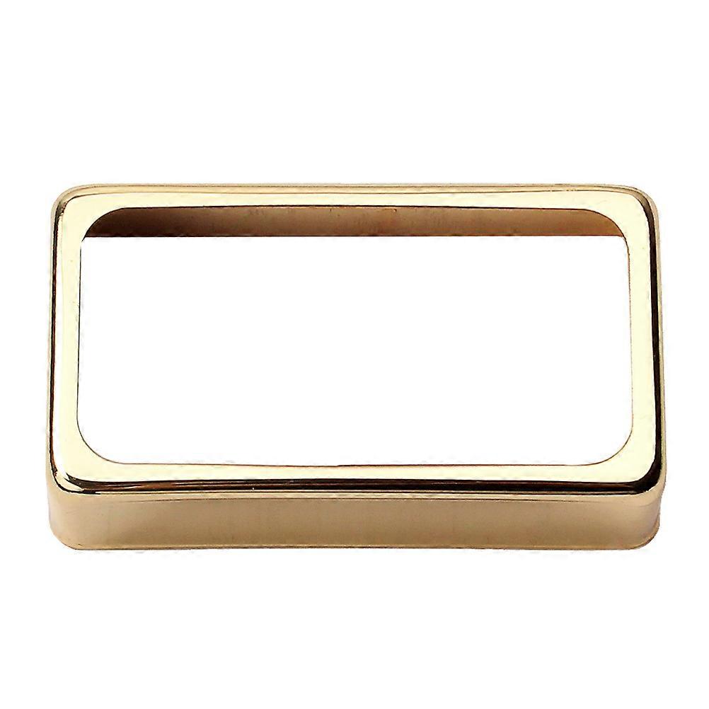 Golden Metal Humbucker Pickup Cover for Electric Guitar – Durable Open Style Replacement Accessory for DIY Guitar Parts