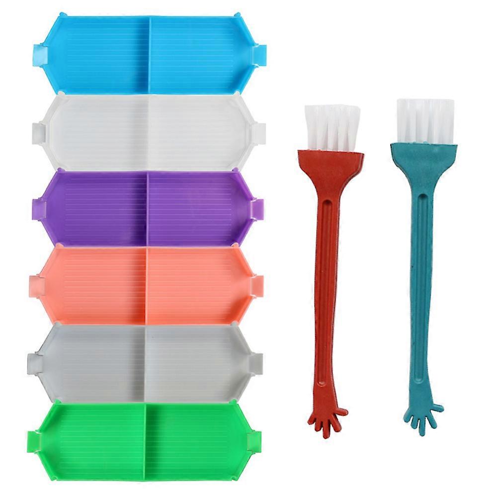 Οργανωτής στρας δίσκων διαλογής σφαιριδίων για τους λάτρεις της χειροτεχνίας 5.5X16CM πλαστική αποθήκευση 1Set