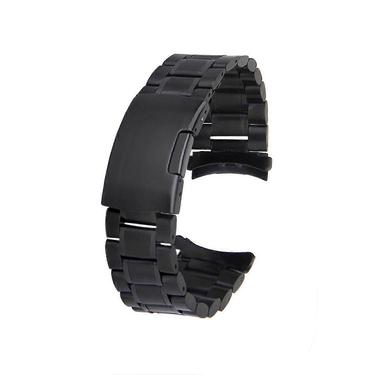 Metal Linked Watch Band Replacing Old Damaged Bands Solid Links Black 20mm 4Pcs