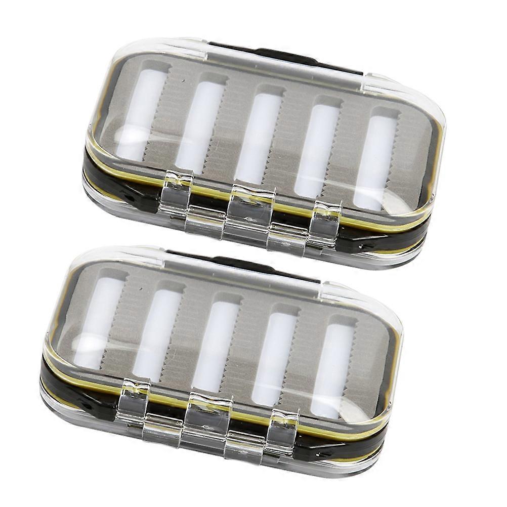 Fly Fishing Tackle Box with Waterproof Design and Double Locking System for Secure Storage Black