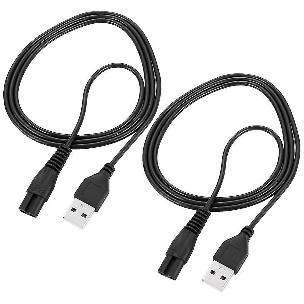 Charging Cable Accessory Electric Usb Power Cable -Shaped Connector Copper 2Pcs